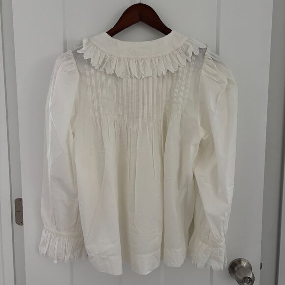 DOEN Sz L Hickory Top in Powder White - Picture 5 of 6